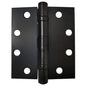 3PK Full Mortise Ball Bearing Butt Hinge 4in x 4½in Square Corner Matt Black (100947)