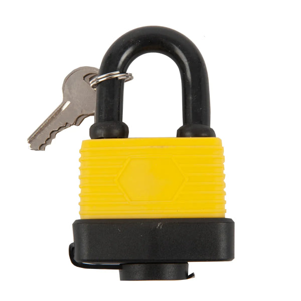 Padlock Laminated 40mm with Plastic Cover Plated (101031)