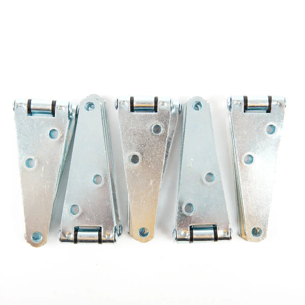 10PC Heavy Duty Door Hinge Straps 4in Zinc (103077)