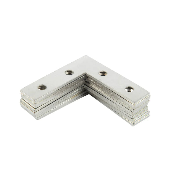 10PK Flat Corner Brace 2in Zinc Plated (103151)