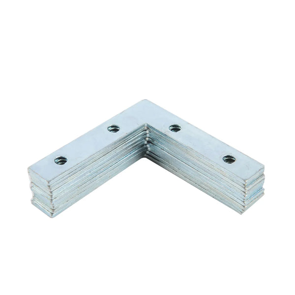 10PK Flat Corner Brace 2½in Zinc Plated (103152)