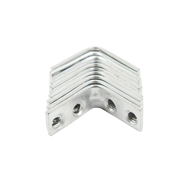 10PK Corner Brace 1in Zinc Straight Corners (103160)