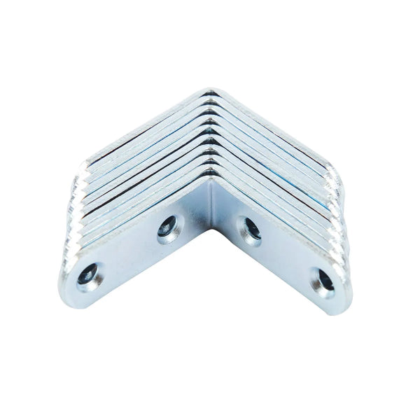 10PK Corner Brace 1½in Zinc Round Corners (103161)