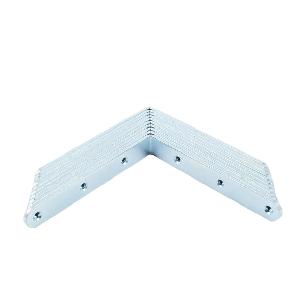 10PK Corner Brace 5in Zinc Round Corners (103167)