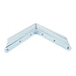 10PK Corner Brace 6in Zinc Round Corners (103168)