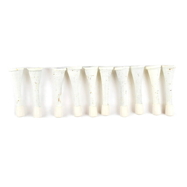 10PC Spring Door Stops 3in White (103419)
