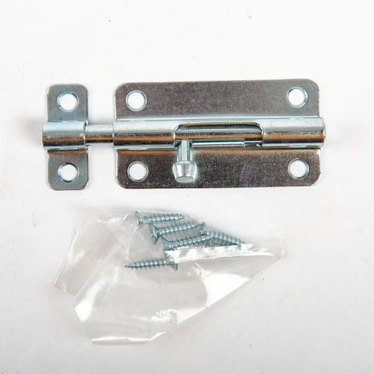 Light Type Door Bolt Steel 4in [Zp] 1PC/Bag with UPC Label (103475)