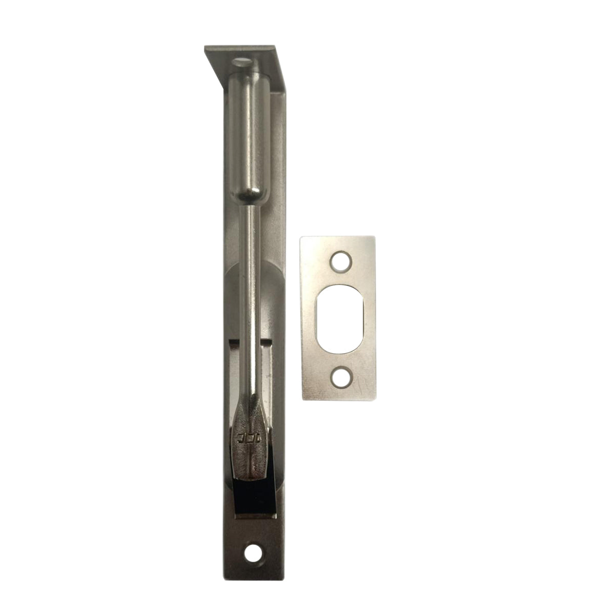 Door Flush Bolt Steel En Acier 6in x 3/4in Satin Nickel (103480)