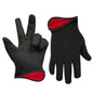 1dz. Brown Jersey Gloves Red Fleece Lining (OSFA) (105527)