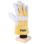 1dz. Cow Split Leather Gloves Acrylic Pile Lining (OSFA) (105541)