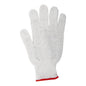 1dz. Knitted Poly/Cotton Gloves White With Black PVC Dots (S) (105545)