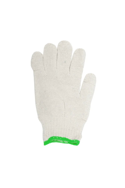 1dz. Knitted Poly/Cotton Gloves Unbleached (L) (105547)