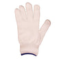 1dz. Knitted Nylon Gloves White (L) (105556)