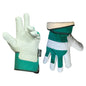 1dz. Pigskin Leather Gloves With Fleece Lining Rubberized Cuff (OSFA) (105558)