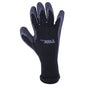 1dz. Knitted Cotton Insulated Gloves Black With Latex Palm Gray (OSFA) (105561)