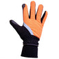 1 Pair Mechanic Thinsulated Gloves Orange/Black With PU Palm Black & Reflective Strap (OSFA) (105589)