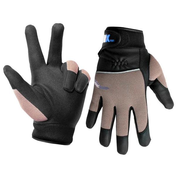 1 Pair Boxer Gloves Gray/Black With PU Palm (OSFA) (105597)