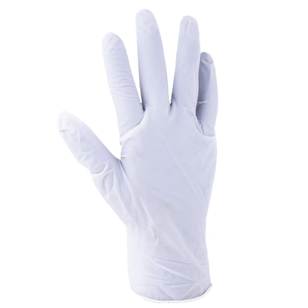 100Pk Premium Quality Disposable Latex Gloves White (L) (105604)
