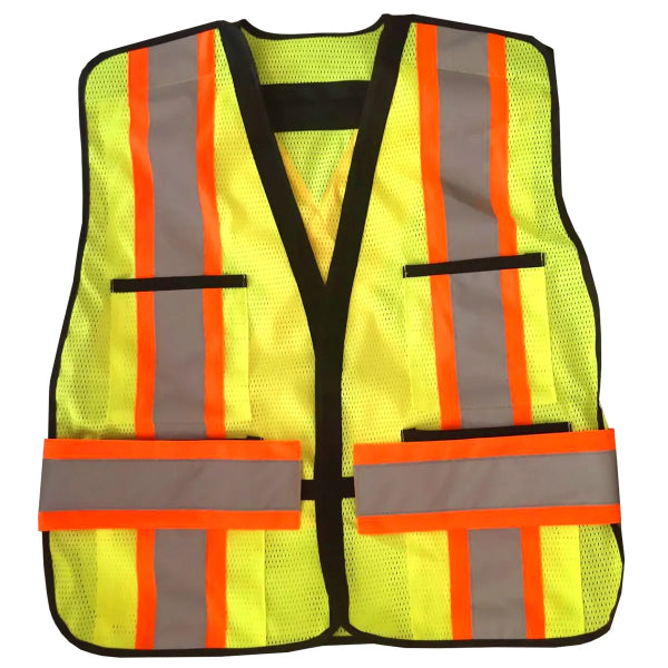 Safety Vest 5-point Tear-Away Hi-Vis Yellow (OSFA) (105630)