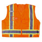 Safety Vest 5-point Tear-Away Hi-Vis Orange (OSFA) (105631)