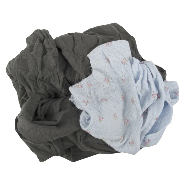 Recycled T-Shirt Cloth Rags 10lb Multicoloured (106177)