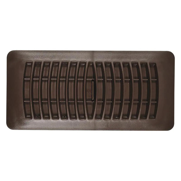 Floor Register Plastic 4 x 10in Brown (110707)