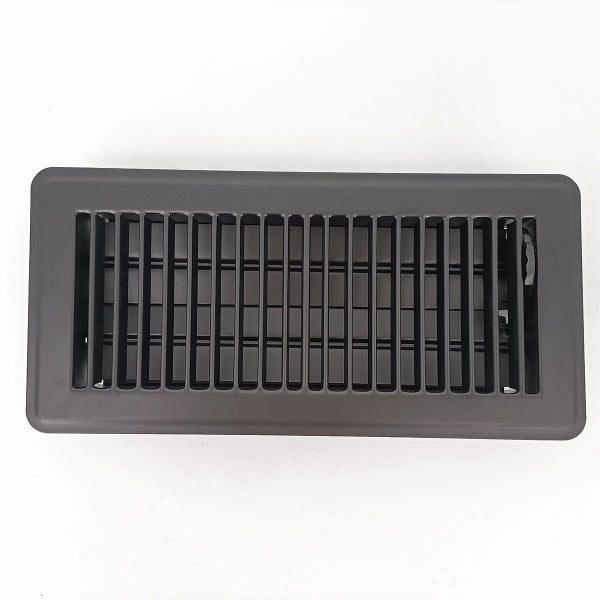 Floor Register Steel 4 x 10in Black (110716)