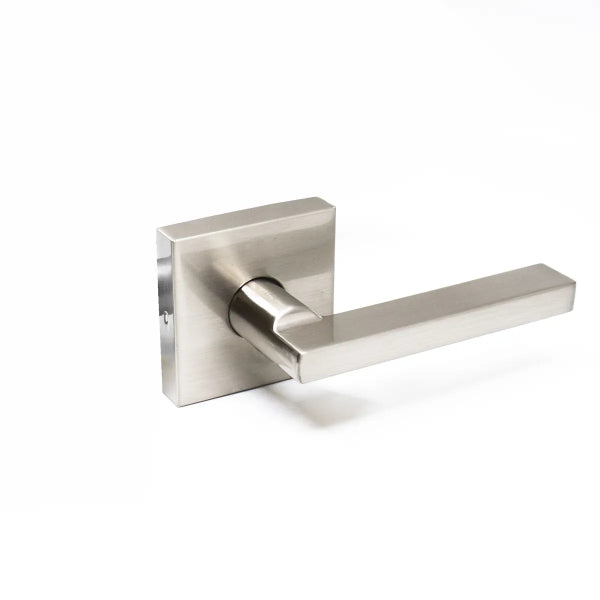 Door Lock Lever Dummy Square Satin Nickel (117534)
