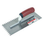 Trowel Notched 11in x 41/2in (1/4in x 1/4in SQ Notch) Red Handle (120054)