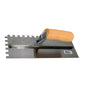 Trowel Notched 11in x 4in (3/8in SQ Notch) Wooden Handle (120153)