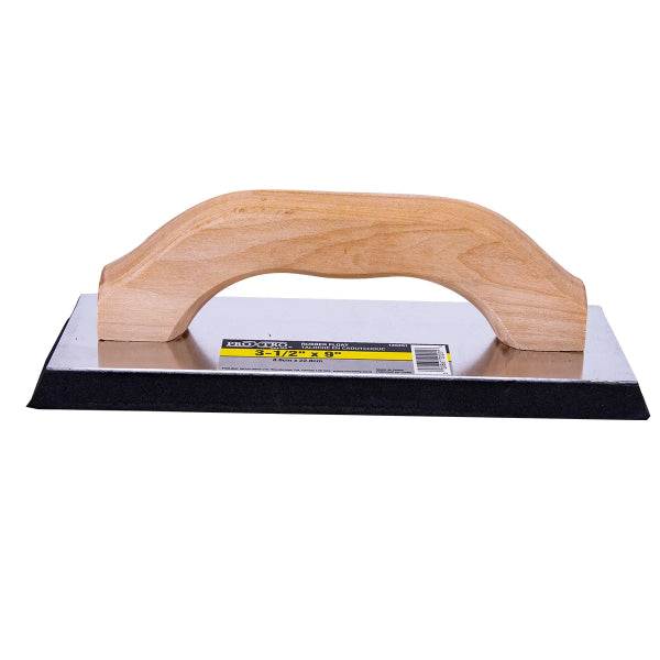 Professional Gum Rubber Float 9in x 3½in Wooden Handle (120201)