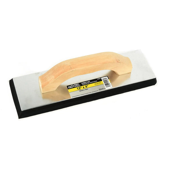 Professional Gum Rubber Float 12in x 4in Wooden Handle (120203)