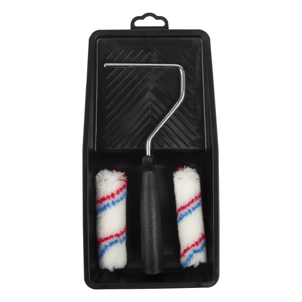 4PC 4in Paint Roller Tray Kit (122005)