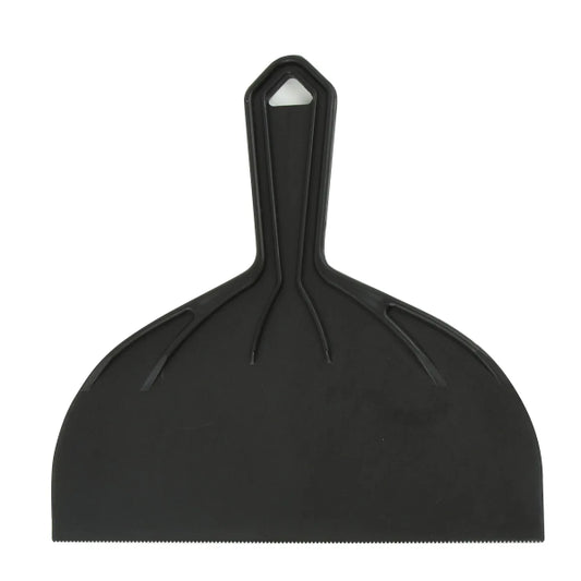 Putty Knife 8in (203mm) V-Notch 1/16in Plastic Black (122044)