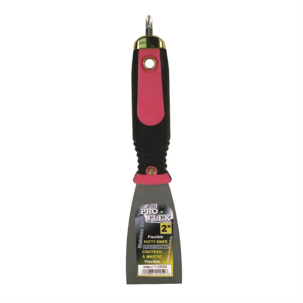 Putty Knife 1 1/4in Pro Flex SS Rubber Handle (122051)