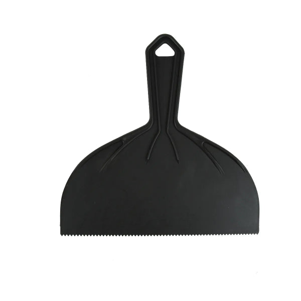 Putty Knife 8in (203mm) V-Notch 1/8in Plastic Black (122081)