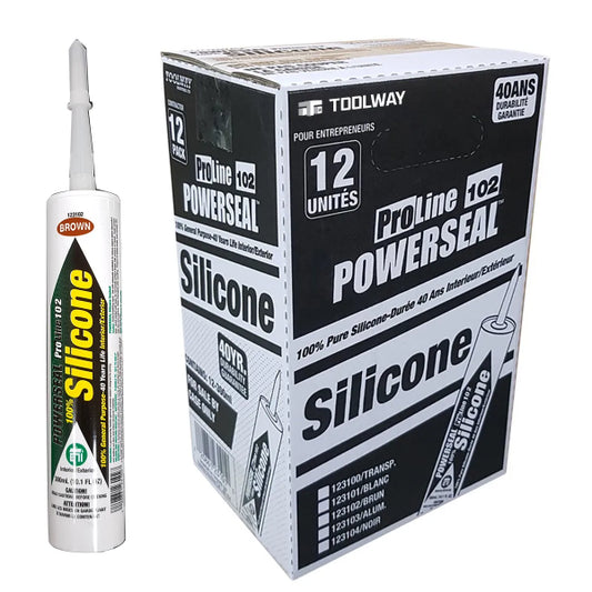 ProLine 103 General Purpose 100% Silicone Sealant 300ml Brown (123102)