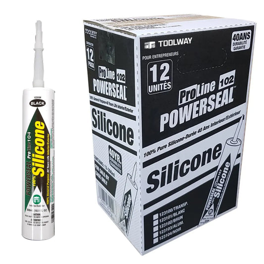 ProLine 105 General Purpose 100% Silicone Sealant 300ml Black (123104)