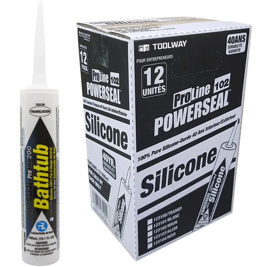 ProLine 200 Kitchen & Bath 100% Silicone Sealant 300ml Translucent (123129)