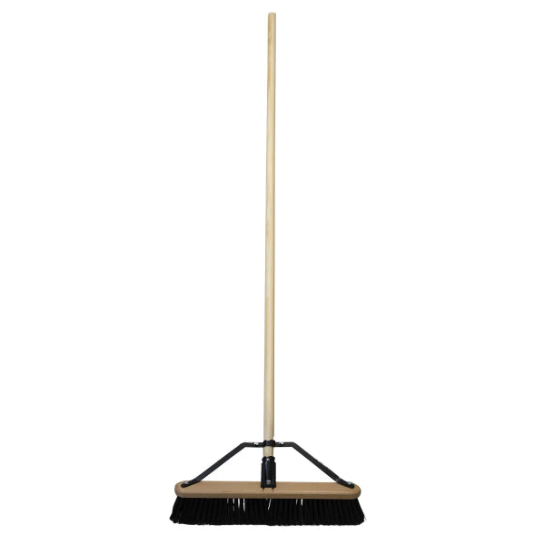 Push Broom 24in Indoor/Outdoor With Braced Handle Hard Bristle (123213)