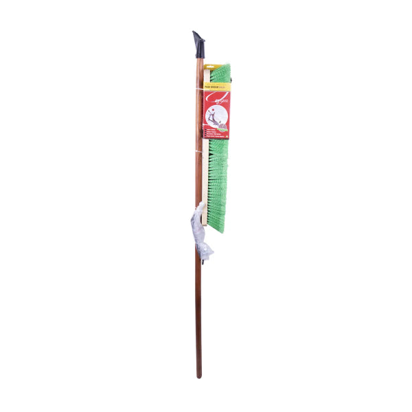 Push Broom 24in Indoor/Outdoor With Braced Handle Hard & Soft Bristle (123216)
