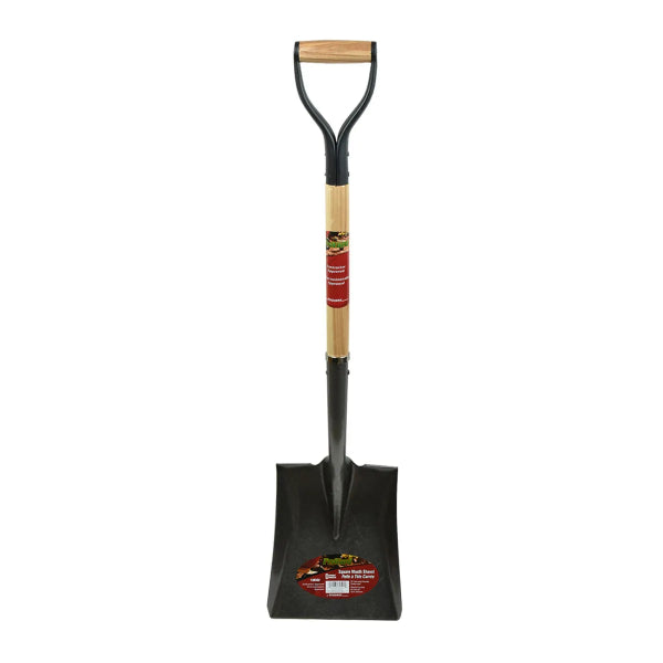 Shovel Square Mouth 38in x 9-1/3in Blade Wood D-Handle (130502)
