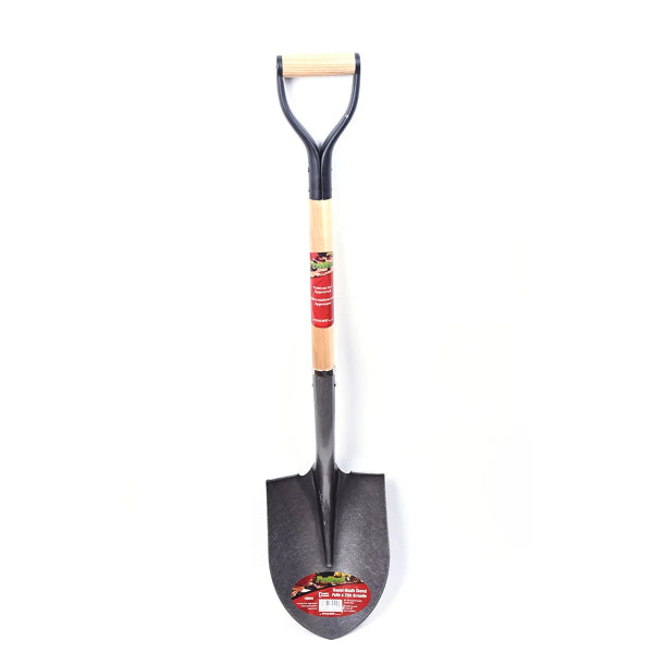 Shovel Round Point 39in x 8-1/2in Blade Wood D-Handle (130504)