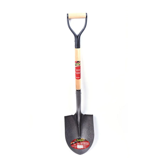 Shovel Round Point 39in x 8-1/2in Blade Wood D-Handle (130504)