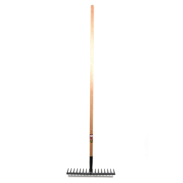 Levelling Rake 54in 16-tine HD Forged Steel Wood Handle (130530)