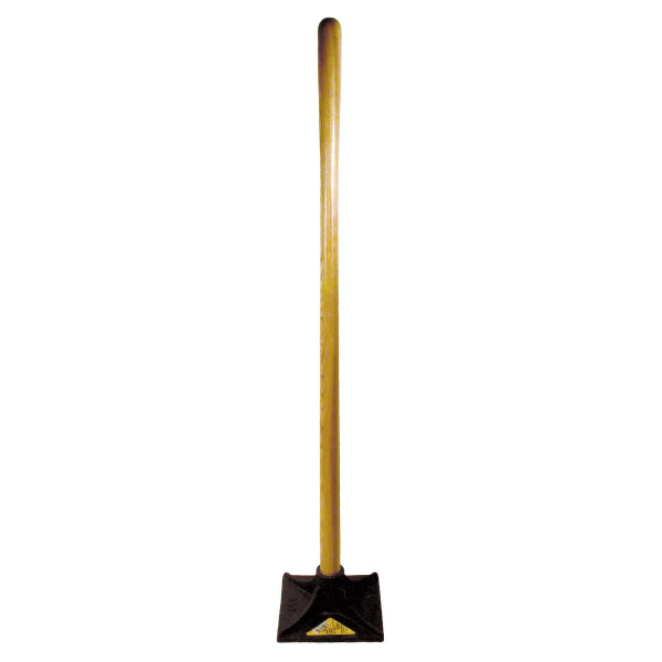 Ground Tamper 10 x 10in Steel Head with Heavy Duty Wood Handle (130612)