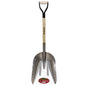 Grain Scoop Shovel 46-1/2in x 14-3/4in Aluminum Blade Wood D-Handle (130683)