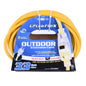 Extension Cord Outdoor SJTW 12/3 Lighted Single Tap 30ft Yellow (140033)