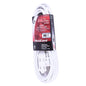 Extension Cord Indoor SPT-2 16/2 3-Tap 15ft White (140042)