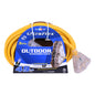 Extension Cord Outdoor SJTW 12/3 Lighted 3-Tap Yellow 50ft (140051)